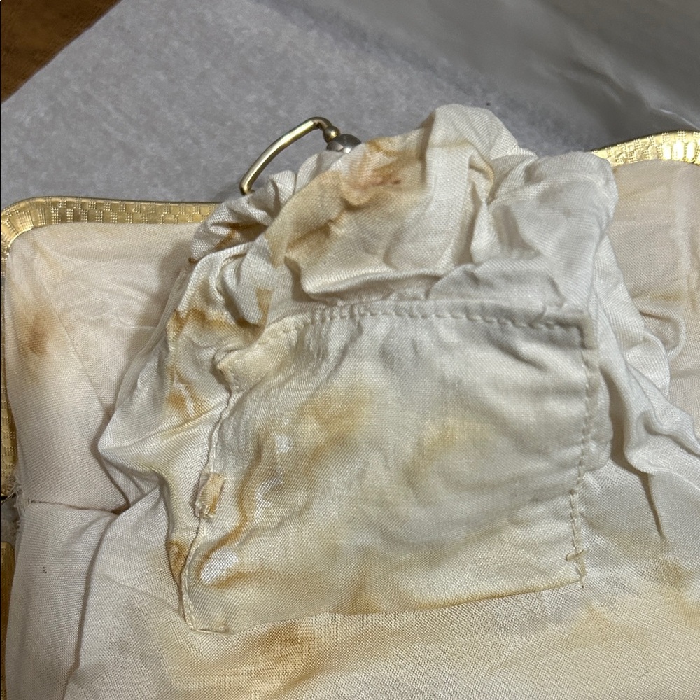 Ivory Beaded Top-Handle Evening Bag - Picture 3 of 12